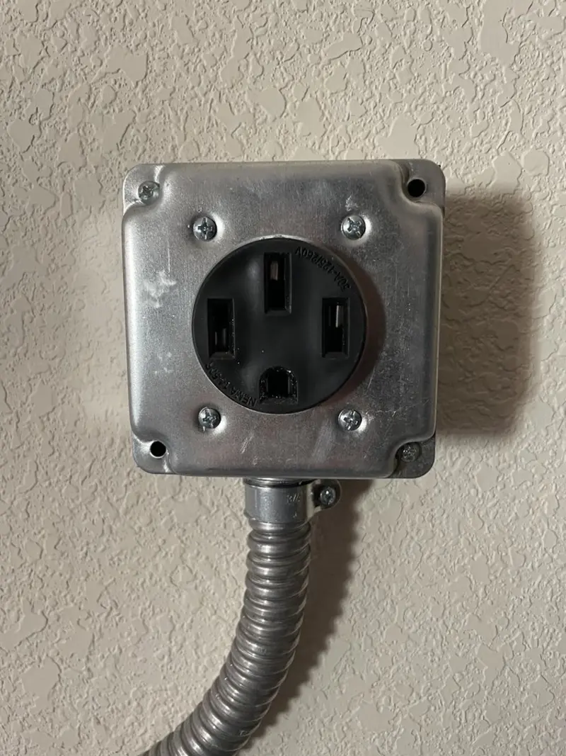 NEMA 14-50 outlet installed for Smart Home Electrical in Picnic Point